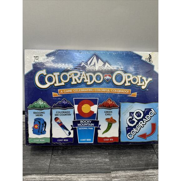 Colorado Opoly: A Board Game Celebrating Colorful Colorado! - New & Sealed {T} - Picture 1 of 16
